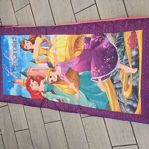 Disney Princess Sleeping Bag‎ Ariel Belle Rapunzel Girls Dreamers